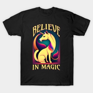 Believe In Magic CatUnicorn T-Shirt